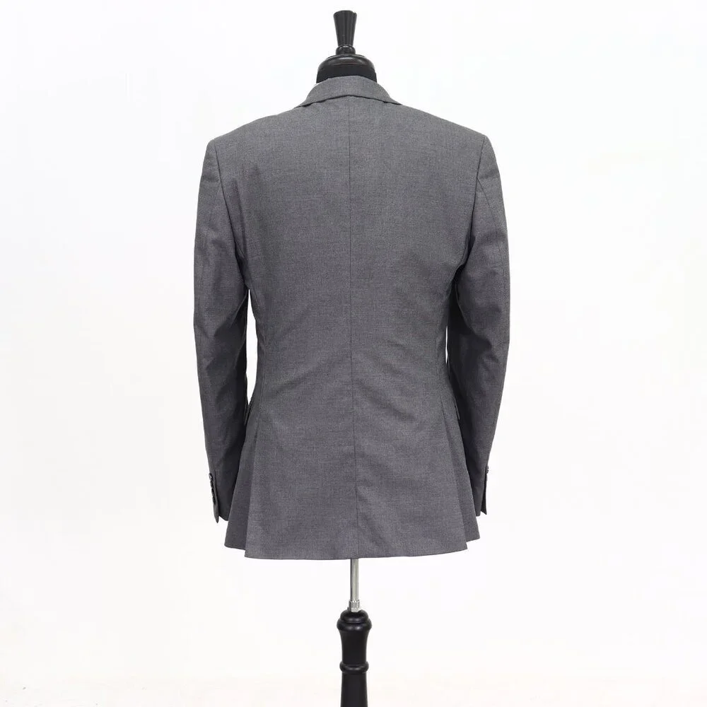 Alfani 40S Gray Solid 2-Button Sport Coat Blazer Jacket W029